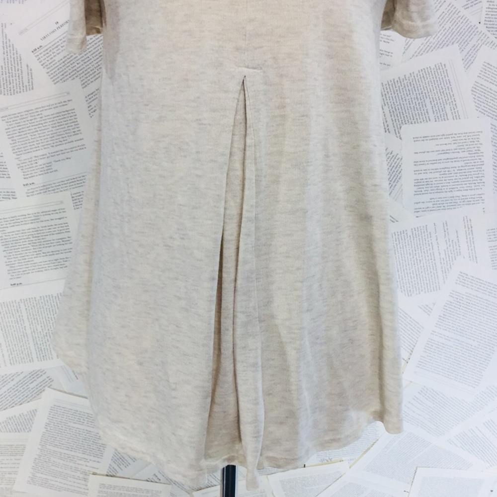 Coin 1804 Short Sleeve Cold Shoulder Cream Top S - Picture 6 of 7